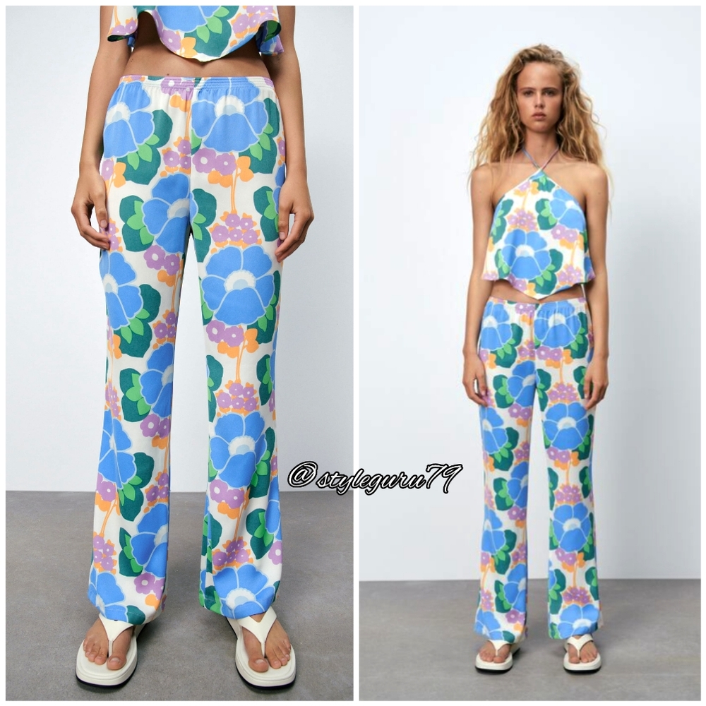 NWT, ZARA, Printed Trousers